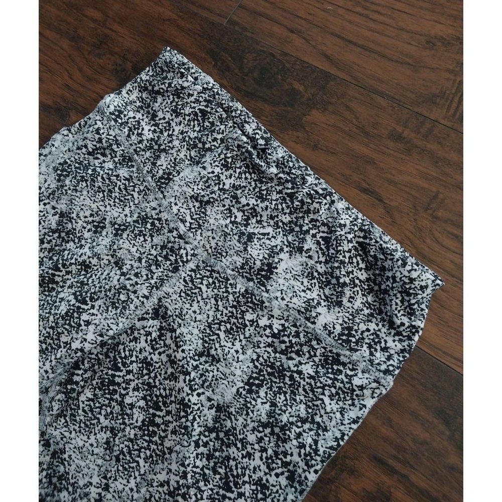 Champion Speckled Black White Athletic Stretch Leggings Womens Sz XL - Picture 4 of 8